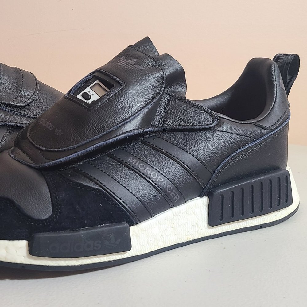 NWB Adidas Micropacer x R1 Men Sz 12 Black Sneakers Rare Vintage MSRP 150+